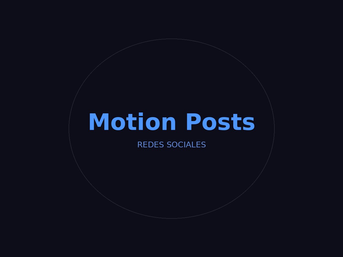 Motion Posts Redes